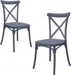 GARDENIA Country Vaigustool Vintage Black 2 tooli