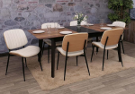 Mendler HWC-O44 6 s&ouml;&ouml;gitoolist koosnev komplekt Bentwood Faux Leather Oeko-Tex FSC naturaalne valge