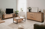 m&ouml;belando Arvada elutoa komplekt (3-osaline) Artisan Tamm / Antratsiit MDF-ist
