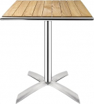 Bolero Flip Top Bistro laud Square Wood 730x600x600mm S&ouml;&ouml;gitoolid Patio Bar