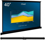 Cocar 40" kaasaskantav projektsiooniekraan mini/professionaalsele LED/LCD/DLP projektorile Self Standing Pull-Out Style Indoor Outdoor Home Cinema - 4:3/16:9 Compatiable