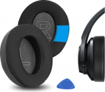 GEEKRIA Sport Cooling Gel asendusk&otilde;rvapadjad Anker Soundcore Life Q20, Life Q20+, Life Q20i, Life 2 k&otilde;rvaklappidele, k&otilde;rvaklappide k&otilde;rvapadjad, k&otilde;rvaklapi kate, remonditarvikud (must)