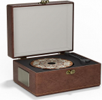 Yintiny Vintage Style kaasaskantav Bluetooth CD m&auml;ngija pruun nahk