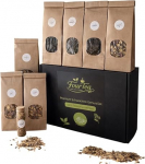 Premium musta tee kinkekomplekt DIY ise segada, mis sisaldab 10 teekotti - 8-osaline teekomplekt valitud teet&uuml;&uuml;pidega (musta tee komplekt)