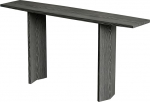 Konsolentisch aus Massivholz, Console Table mit Geschwungenen Beinen, Geeignet f&uuml;r Flur und Wohnzimmer(Black,130x35x75CM/51x14x29IN)