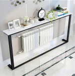 JYHHCYS Schmaler Konsolentisch Heizk&ouml;rperregal, Individuell Anpassbar Schmaler Sofatisch F&uuml;r Hinter Die Couch, Nutzen Sie Den Platz &Uuml;ber Dem Heizk&ouml;rper(51.2x7.1x25.6in/130x18x65cm)