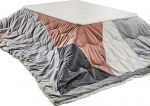 Heiztisch Tatami Kotatsu Tisch Couchtisch, Wohnzimmer Tatami Japanischer Ofen, Heizset, 4-teiliges Set, Einschlie&szlig;lich Futon-Tisch, Warme Decke Und Teppich, Heizung,A-12,A-120 * 75 * 38cm