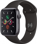 Apple Watch Series 5 44 mm (GPS), alumiiniumist korpus, kosmosehall, must spordirihm (uuenenud)