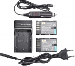DSTE 2 Pack aku ja Dual USB kiirlaadija, mis &uuml;hildub Panasonic DMW-BLF19 DMW-BLF19E DMC-GH3 DMC-GH4 LUMIX G9 DC-G9 DC-G9GK-K LUMIX G9-ga.