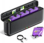 CITYORK 3 pesaga laadija ja 3 t&uuml;kki 2400 mAh aku, mis &uuml;hildub Insta360 Ace/Ace Pro/Ace Pro 2, asendusaku Insta360 Ace/Ace Pro akulaadija komplekti tarvikud koos LED-indikaatoriga ja