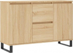 vidaXL Sideboard, kapp, kus on palju hoiuruumi, Highboard elutoa kapp raudjalgadega, kapp Sideboard, k&uuml;lgkapp, Sonoma tammepuidust materjalist