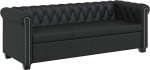 VidaXL 2- ja 3-kohaline Chesterfield diivan / diivan, kunstnahast kontorim&ouml;&ouml;bli komplekt