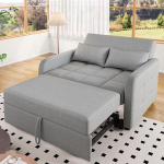 Dolaman&iacute; kokkupandav diivanvoodi magamisfunktsiooniga ja voodikastiga, diivan 2-kohaline 127 cm lai x 75 cm s&uuml;gav, pikendatav lamamispinnale 127 x 125 cm (antiikhall)