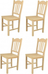 t m c s Tommychairs - Silvana 4 toolist koosnev komplekt k&ouml;&ouml;ki ja s&ouml;&ouml;gituppa, vastupidav struktuur poleeritud p&ouml;&ouml;gipuidust, t&ouml;&ouml;tlemata ja 100% naturaalne, iste poleeritud puidust.