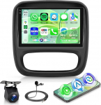 4G+64G Android Autoradio f&uuml;r Renault Trafic 3 Opel Vivaro B FIAT Talento Nissan NV300 Wireless Carplay Android Auto, 9 Zoll Incell puuteekraaniga raadio GPS Navi WiFi Bluetooth FM/RDS/EQ Tagasis&otilde;idukamera