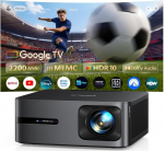 Beamer 4K Google TV h&auml;&auml;lassistent Auto Focus/Keystone Wimius projektor 4K Smart TV