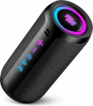 TIMU Bluetooth-k&otilde;lar koos valgusega, Bluetooth 5.4 muusikakast, 25 W kahekordne k&otilde;lar, kaks bassik&otilde;larit, 20-tunnine aku, IPX7 veekindel, TWS paaritus, AUX, TF-kaart, sobib &otilde;ue/peole/reisile.