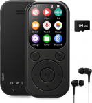 MP3 m&auml;ngija Bluetooth 5.3 - MP3 ja MP4 m&auml;ngija k&otilde;rvaklappide ja k&otilde;laritega, kaasaskantav muusikam&auml;ngija, FM raadio, h&auml;&auml;le salvestamine, laiendatav kuni 128 GB-ni