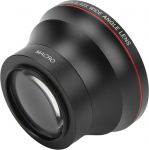49mm 0.43X Professional HD Wide Angle Camera Lens with Detachable Macro Lens Compatible with 49mm 2.0" Thread Caliber, 82mm 3.2" Threaded Aperture Filter for Portrait and Lands