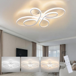 ZMH laevalgusti LED laevalgusti dimmerdatav - elutoa lamp 80 cm elutuba 78 W kaasaegne magamistoalamp magamistoas valge disain kaugjuhtimispuldiga laevalgustus suur s&ouml;&ouml;gituba kontor k&ouml;&ouml;ki