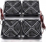 240W suure j&otilde;udlusega pooljuhtide jahutus termoelektriline Peltier jahutusplaadi jahuti koos ventilaatoriga, must