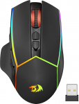 Redragon traadita m&auml;nguhiir, 2.4G/USB-C/Bluetooth Ergonoomiline m&auml;nguhiir, 8000 DPI, RGB taustavalgus, t&auml;ielikult programmeeritav, laetav traadita arvutihiir s&uuml;learvutile, PC-le, Macile, M814