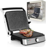ZEEGMA GRILL CHEF EASY 2-in-1 elektriline grill ja panninitoru, v&otilde;imsus 2000 W, mittekleepuv keraamiline plaat, reguleeritav temperatuur ja kaldenurk, n&otilde;udepesumasinas pestav