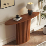 YCYRF kaasaegne puidust konsoollaud, kitsas kapp, koridor, riiul elutuppa, esikusse, fuajeesse ja kontorisse - vastupidav ja stabiilne (pruun, 100 x 30 x 80 cm / 39 x 12 x 31 tolli)