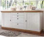 Lomadox k&uuml;ljepaneel maal&auml;hedases disainis valge m&auml;nd ja Wotan tamm 210 x 91 x 52 cm (B x K x S)