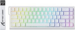 ATTACK SHARK X68 HE 8000Hz Rapid Trigger Keyboard, 0,01 mm RT t&auml;psus, traadiga RGB 60% m&auml;nguklaviatuur magnetl&uuml;lititega, reguleeritav k&auml;ivitamine, Snap Tap, PC/Mac, valge kontuuriga.