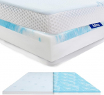 Topper 160 x 200 cm, geel madratsipealne H3/H4 valmistatud 7,5 cm k&otilde;rgusest m&auml;luvahust ja bambuskiududest valmistatud kangast, mugav madratsipealne 160 x 200 cm Box Spring voodi ja ebamugavate voodite jaoks.