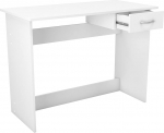 Demeyere 1-Drawer Desk Alpin, Chipboard, White, 76,5 x 100,6 x 50,1 cm