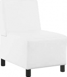 vidaXL tugitool, valge, 55 cm, kunstnahast, diivanitool, TV tool, lamamistool, &uuml;hekohaline diivan, Lounge diivan, elutoa diivan, polsterdatud diivan