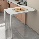 T&ouml;&ouml;stuslik kokkupandav laud seinale paigaldatav ruumi s&auml;&auml;stev t&ouml;&ouml;pink k&ouml;&ouml;gi ja pesumaja jaoks Stabiilne kitsas ripplaud (75 x 70 x 75 cm) - kokkupandav ja vastupidav disain