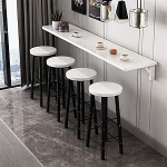 Wandmontierter, klappbarer Esstisch, platzsparender K&uuml;chentisch und H&auml;ngeschrank, ideal f&uuml;r kleine R&auml;ume, kompakter Wandtisch f&uuml;r Esszimmer und Heimb&uuml;ro