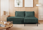 Kaiser M&ouml;bel - Magamisfunktsiooniga diivan, L-kujuline nurgadiivan, diivanvoodi koos voodipesuga, 4-in-1 modulaarne n&ouml;&ouml;rdiivan, kokkupandav elutoa diivan, mugav diivan elutuppa, MOOKA, roheline
