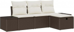 Diivan komplekt mit Kissen 4 tk Poly-Rattan Gartenm&ouml;bel Model3360679