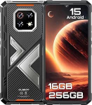 CUBOT Kingkong ES 3 - 4G nutitelefon 6,74-tolline HD+ 90Hz, 16GB RAM (6GB + 10GB laiendatud), 256GB ROM, 48MP kaamera, 10200mAh aku, Android 15, Unisoc T615, must