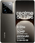 realme GT 7 Pro 5G nutitelefon 12 + 512 GB, Snapdragon&reg; 8 Elite kiibistik, AI Ultra-Clear Snap Camera, 120 W Supervooc Charge, 6500 mAh Titanium aku, IP69, veealune avamine, Hall (ilma adapterita)