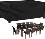 Garden Furniture Covers Waterproof Outdoor Rattan Patio Furniture Rectangular 242 x 162 x 100 cm Large Protective Cover for Sofa Table Chairs Set