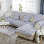 HLTQL Sofa Cover 1 2 3 4 Seater Sofa Protector Non-Slip Couch Cover L Shape Washable Decor Perim Sofa Blankets Sofa Protection Cat Dog Blanket Double-Sided Quilted #50-110 x 160 cm