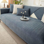 MTHGH Diivanikatte, Four Seasons Universal Chenille Diivanikate, Diivanipadi, Plain Striped Diivanimatt elutuppa, L-kujuline libisemisvastane diivanipadi, C-90 x 120 cm, C-90 x 120 cm