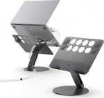 Spigeni s&uuml;learvuti statiiv, reguleeritav k&otilde;rgus ja libisemiskindlad silikoonist padjad【Komplektis 4x kaablipaelad, kaabli korraldaja ja jahutuspind】Stand MacBookile ja k&otilde;igile s&uuml;learvutitele kuni 17 tolli/6 kg - Space Grey (kosmosehall)