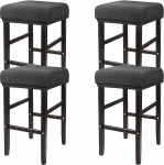 Ottomani kaitsev kate Elastne ristk&uuml;likukujuline tool kate Baaritooli kate Pehme elastse p&otilde;hjaga eemaldatav pestav kate baaritoolile kohviku k&ouml;&ouml;ki s&uuml;gavale kohvile (tumehall,