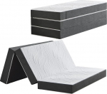 Kokkupandav madrats Kokkupandav k&uuml;lalismadrats 90 x 200 x 15 cm pestav ja kokkupandav 4-osaline kokkupandav madrats koos eemaldatava kattega reisimiseks, telkimiseks, k&uuml;lalisvoodiks Hall