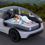 Tesla Model Y/Juniper Auto-Level Back Seat Matratsi - 19 cm t&auml;isvahuga k&auml;mpingumadrats integreeritud pumbaga, tasane lamamispind autok&auml;mpinguks ja autoreisiks