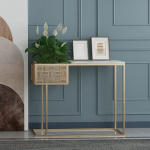 Glam Iron Console Accent Table marmorist konsool diivanilaud saali jaoks 1 rohelise s&uuml;steemi raamiga veranda laud P&otilde;hjamaade sissep&auml;&auml;sukapp Sepistatud rauast ukse Corri