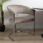 Milton & Oldbrook Velvet Valletta s&ouml;&ouml;gitool Taupe - Silver