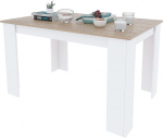 Canadian Oak & White Extendable Dining Table 140 x 78 x 90 cm