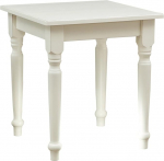 Country Table Antique White End Solid Lime Wood 70 x 70 x 78 cm
